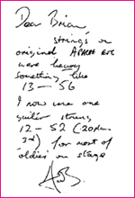 Hank comments on his guitar string preferences