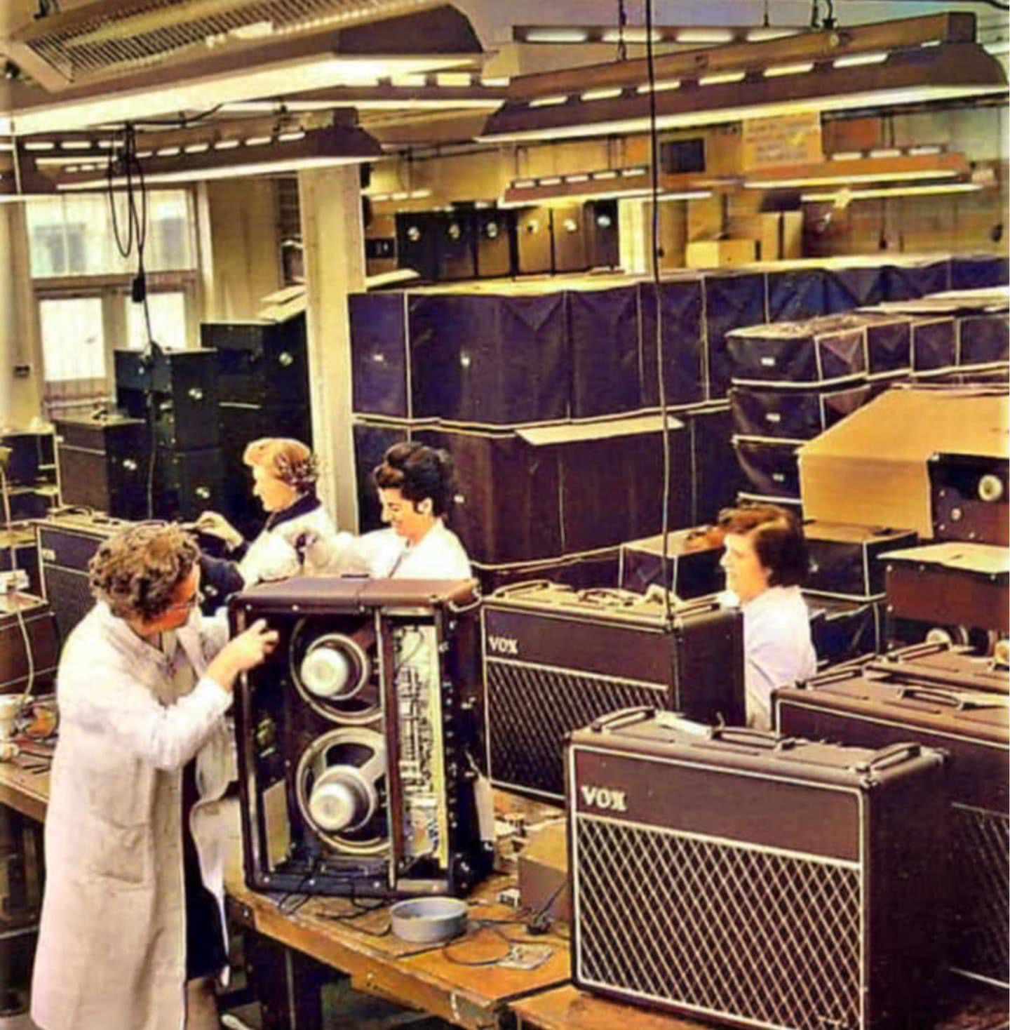 VOX manufacturing at the Duxford factory 1960s