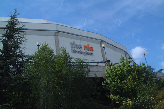 The magnificent Birmingham "National Indoor Arena" - venue for two "Encore" concerts - Saturday 14th and Sunday 15th May, 2005